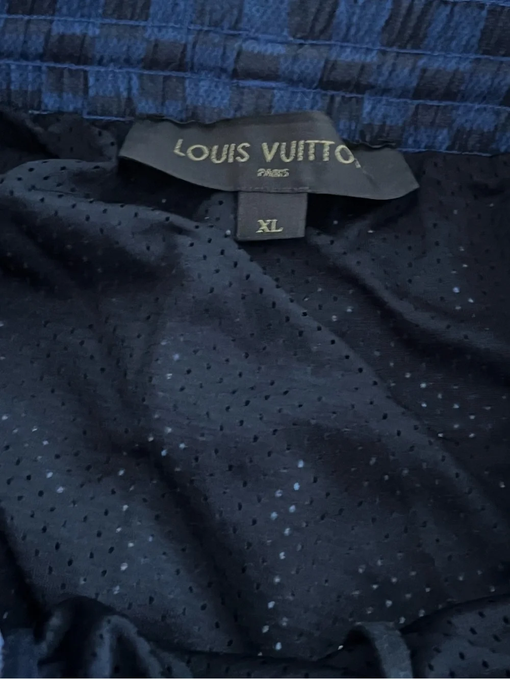 Louis Vuitton Blue Checkerboard Athletic Shorts
